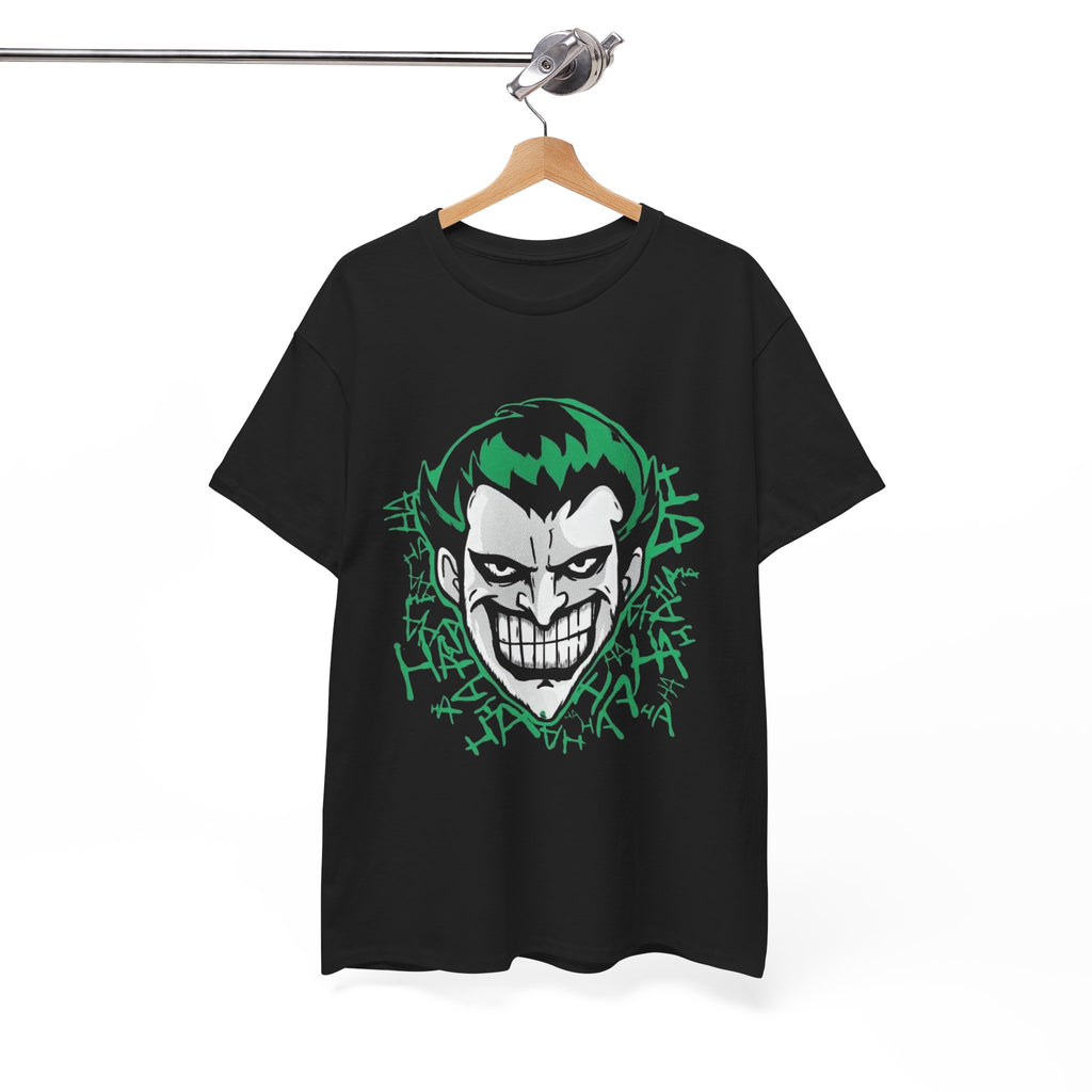 Joker Smile Graphic T-Shirt – Dark Villain Green Grin Unisex Tee