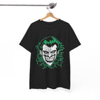 Joker Smile Graphic T-Shirt – Dark Villain Green Grin Unisex Tee