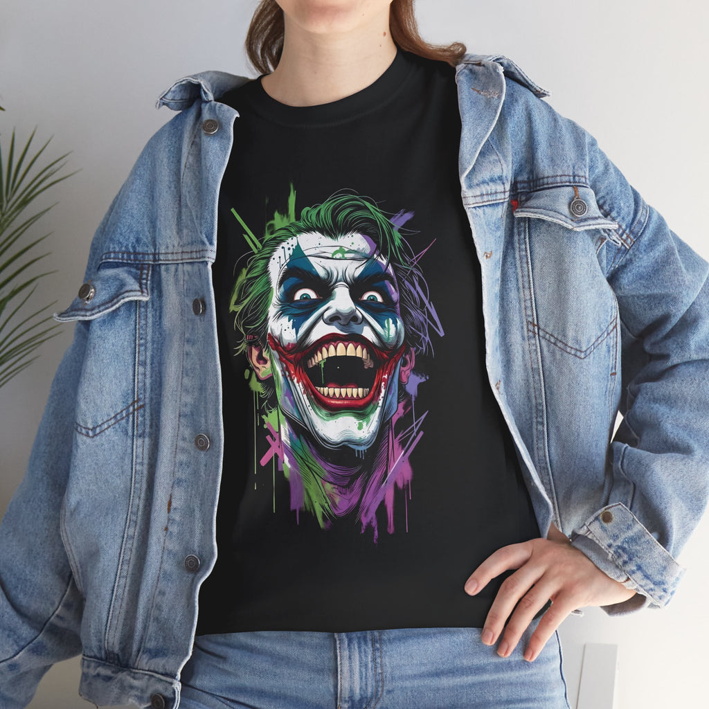 The Joker Streetwear Unisex Graphic Tee - Vintage DC Comics Joker Laugh T-Shirt