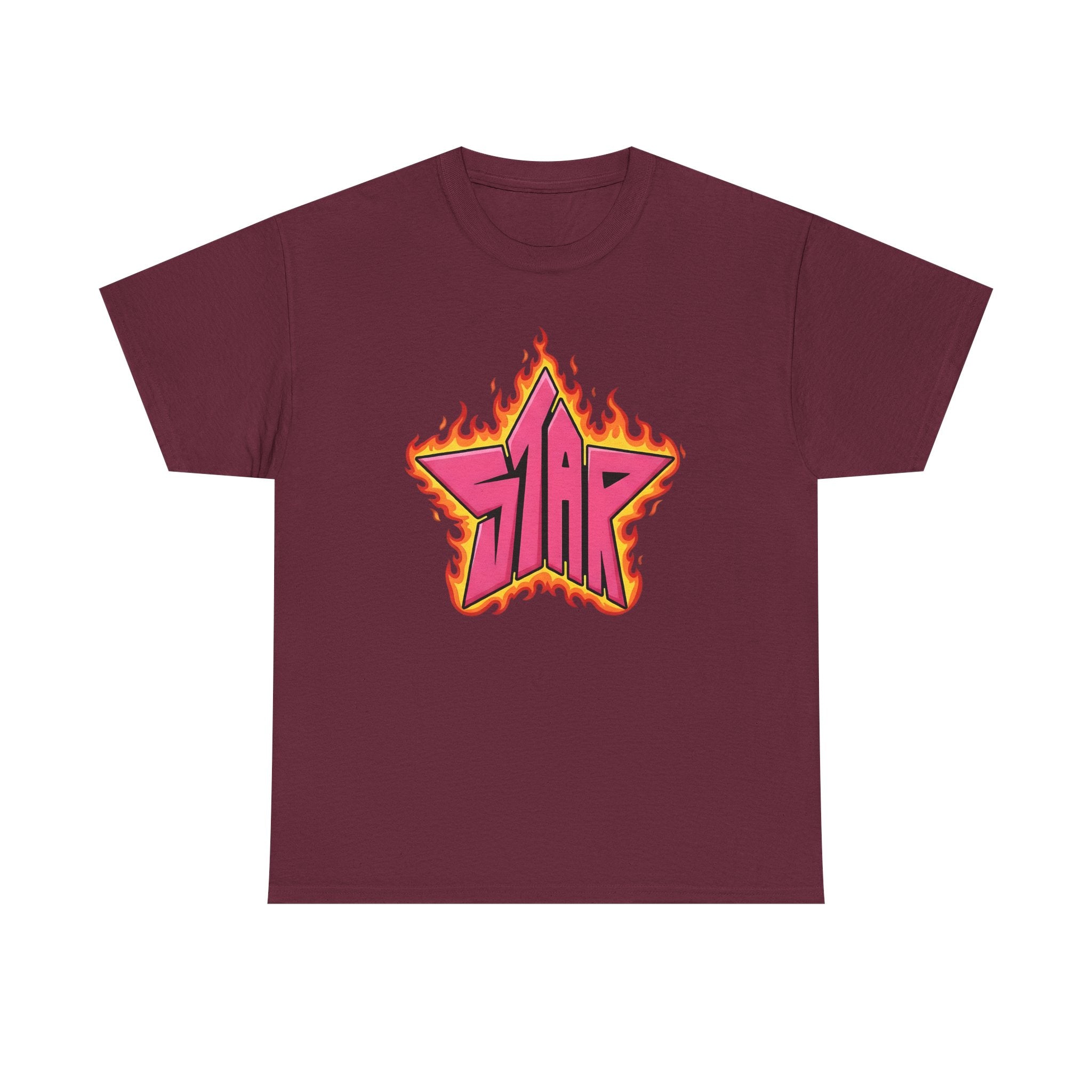DC Teen titian Starfire Flaming Star Tee - Starfire graphical fanart T-shirt