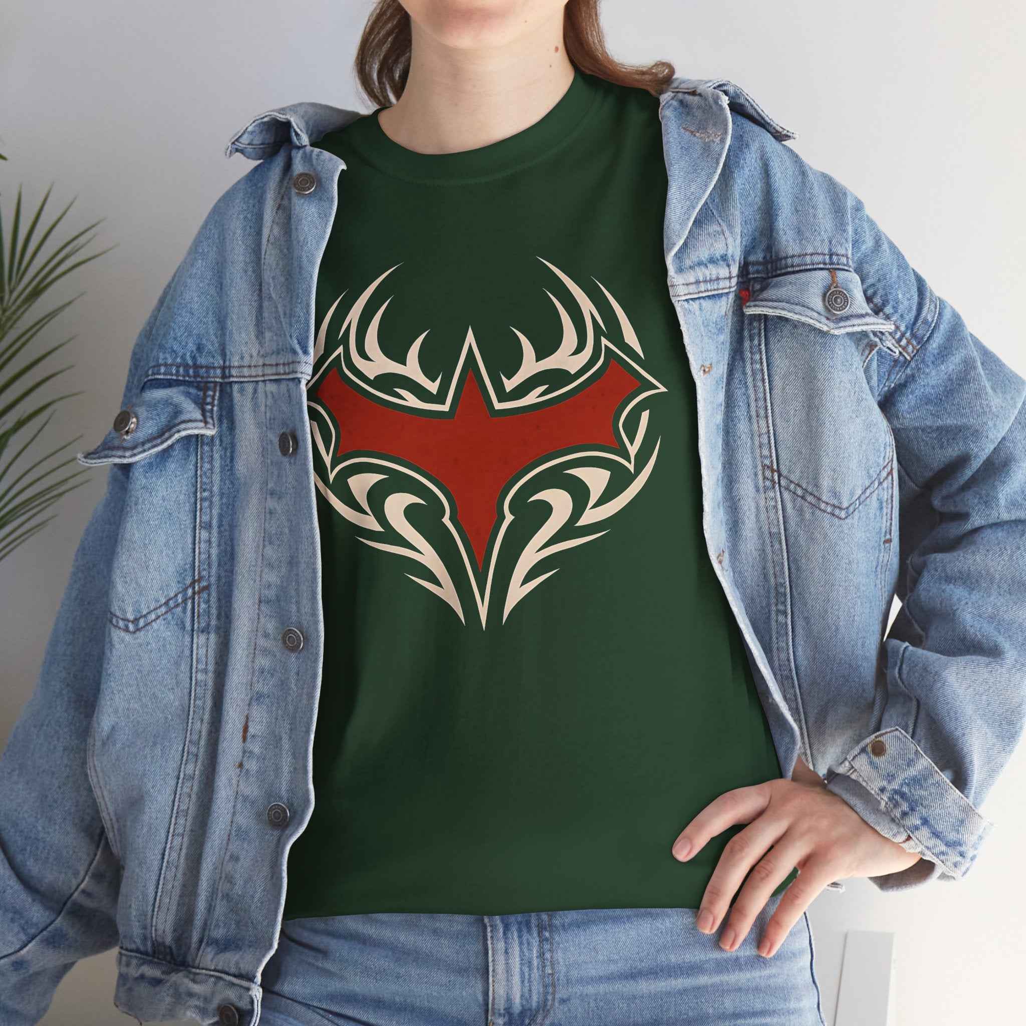Tribal Batman Red Bat-Symbol Unisex Graphic T-Shirt