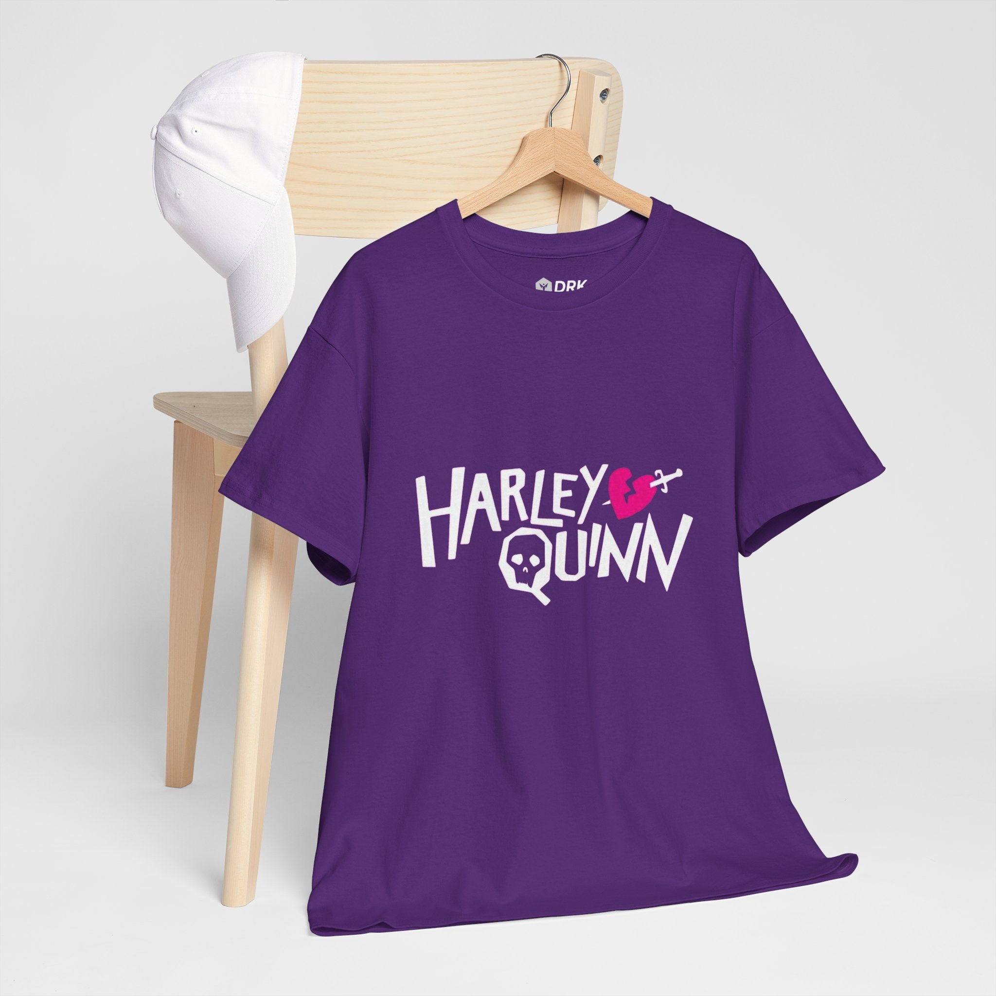 Harley Quinn Skull Heart Shirt – DC Comics Villain Graphic Tee