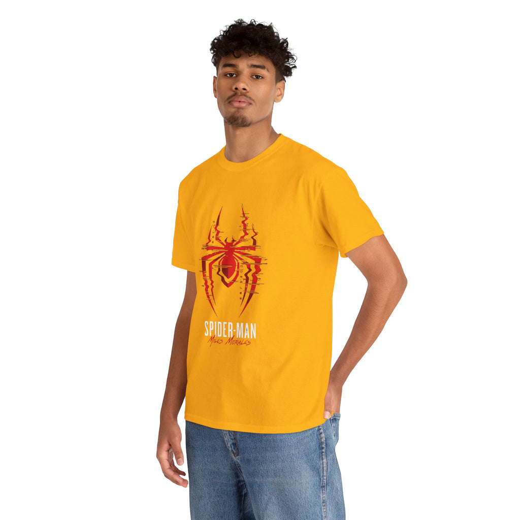 Marvel Spider-Man Miles Morales Glitch T-Shirt – Gamer Style Streetwear Tee