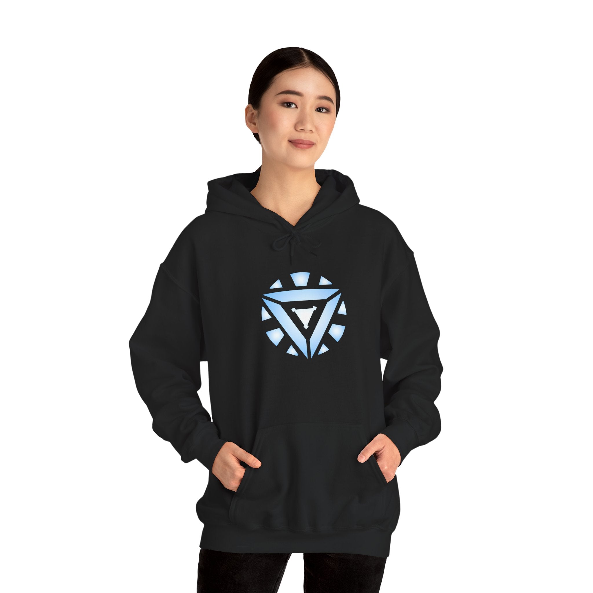 Iron Man Arc Reactor Hoodie — Glowing Iron Man Chest Emblem