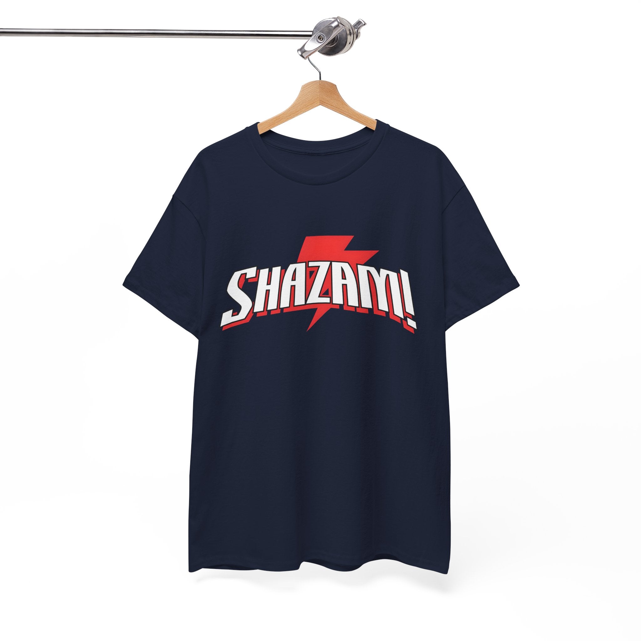 Shazam! Lightning Logo T-Shirt — Retro Comic Superhero Tee