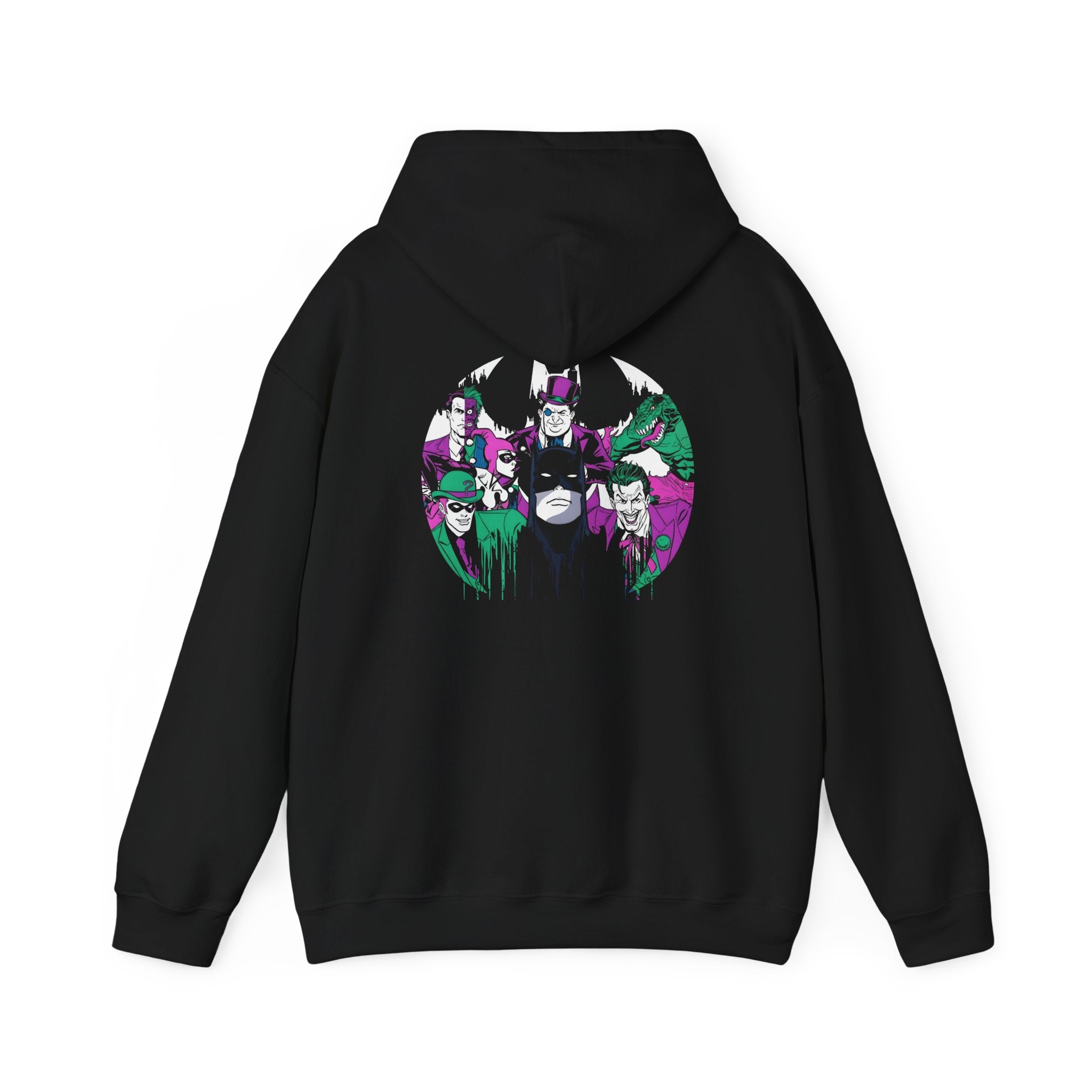 Batman Villains Emblem Hoodie — Gotham Darkness Vs Batman Sweatshirt