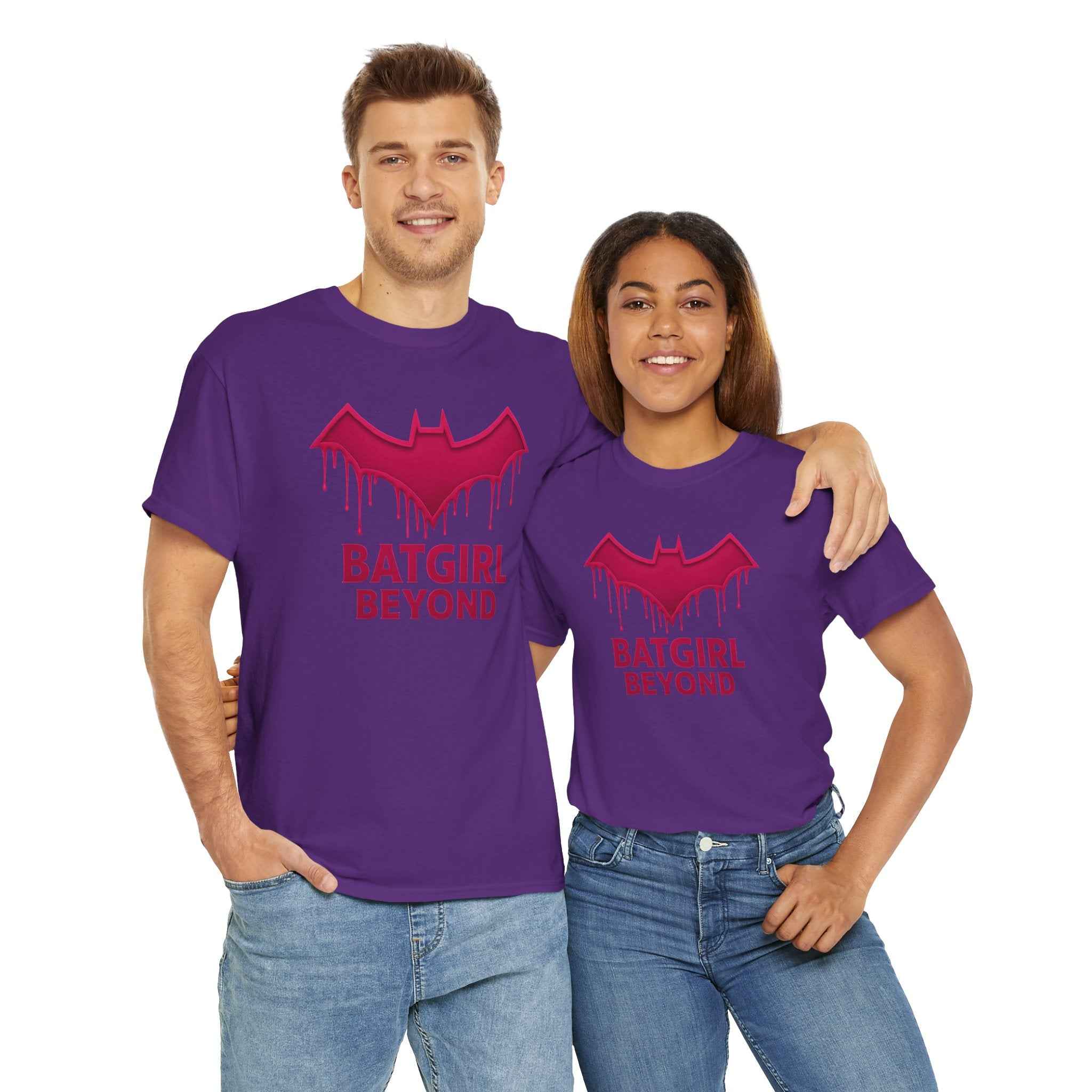 Beyond The Edge Batgirl Neon Grunge Unisex T-shirt