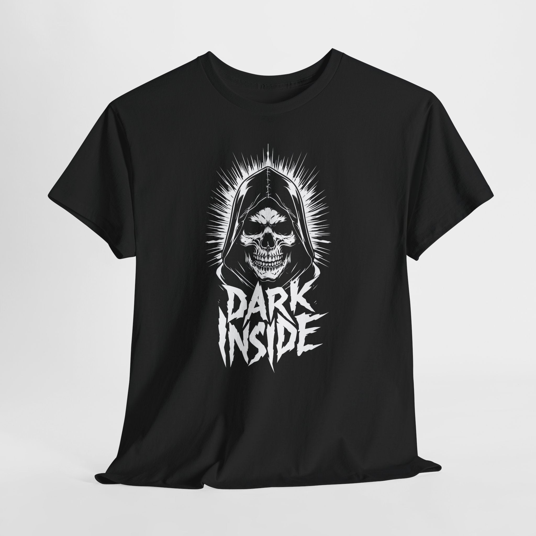 Dark Inside Skull Graphic T-Shirt — Gothic Halloween Alternative Tee