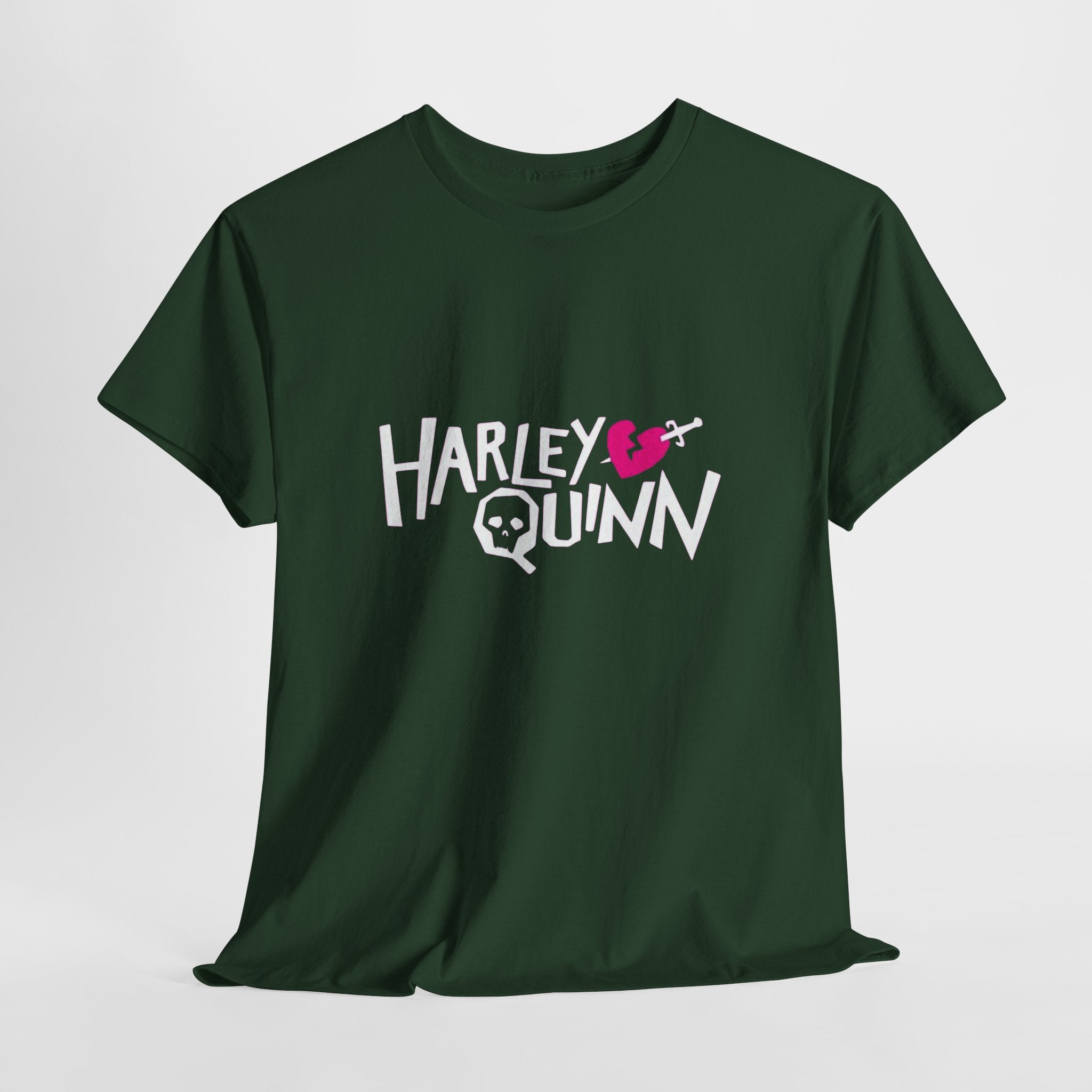 Harley Quinn Skull Heart Shirt – DC Comics Villain Graphic Tee