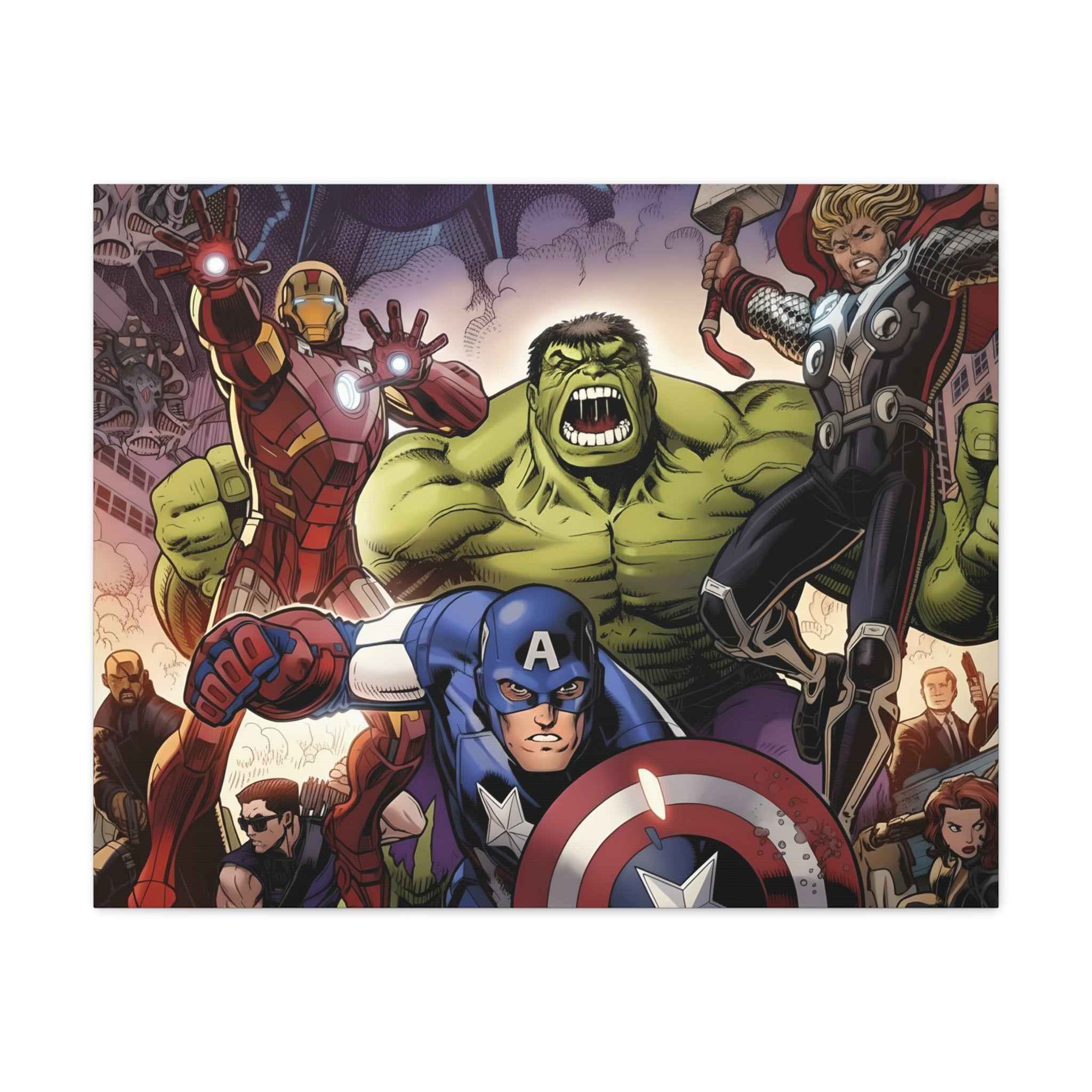 Superhero Canvas Art - Avengers Wall Decor