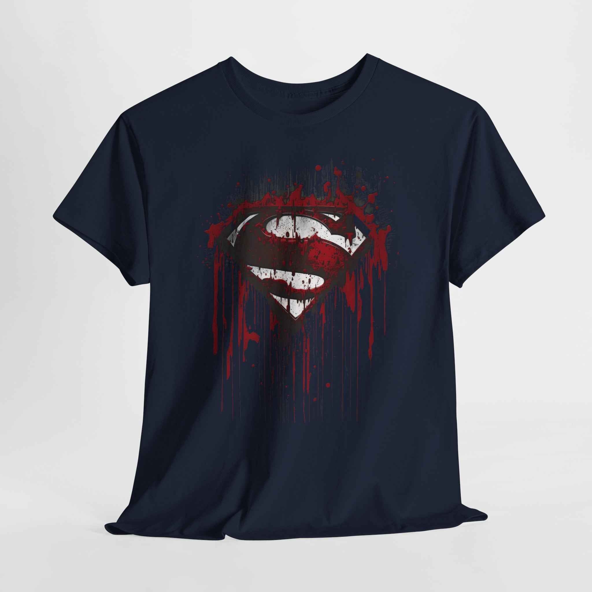 Superman Bloody S Shield Sacrifice Black Unisex T-Shirt