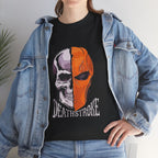 DC Deathstroke Skull Graphic T-Shirt — Slade Wilson Half-Mask Tee
