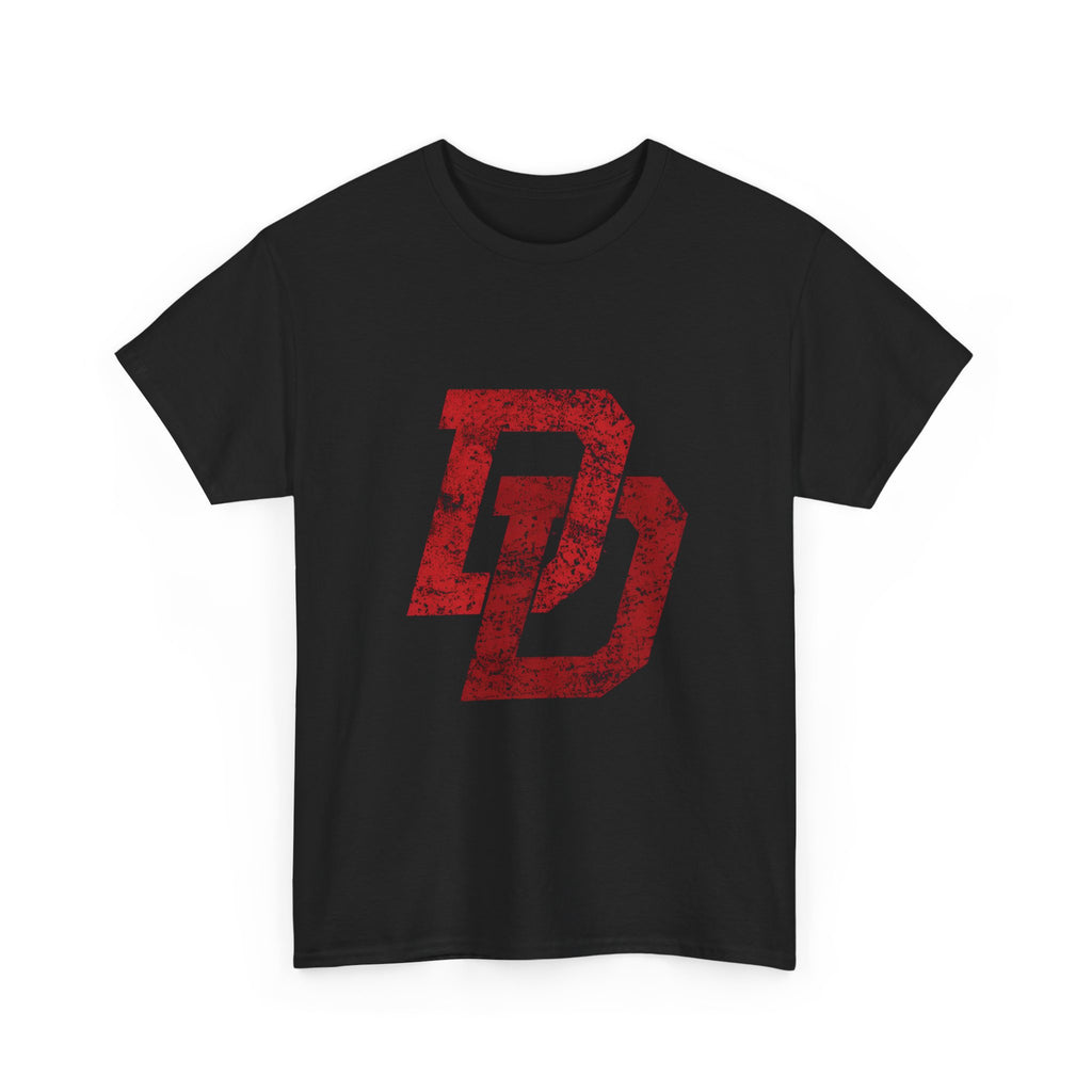 Marvel Daredevil movie Logo T‑Shirt — Distressed DD Superhero  unisex Tee