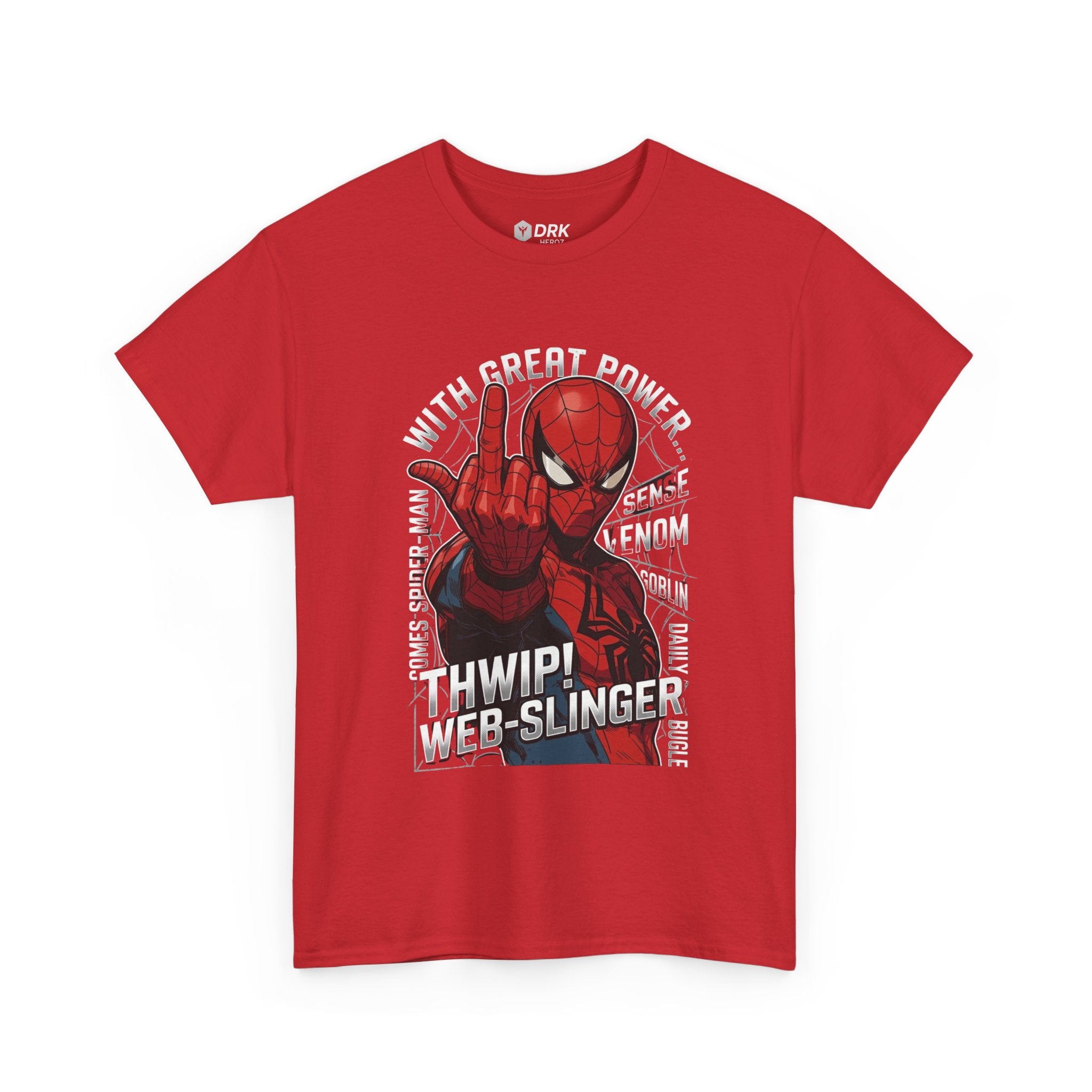 Marvel Spider-Man 'Gives the Finger' Comic Tee — Web-Slinger Graphic T-Shirt