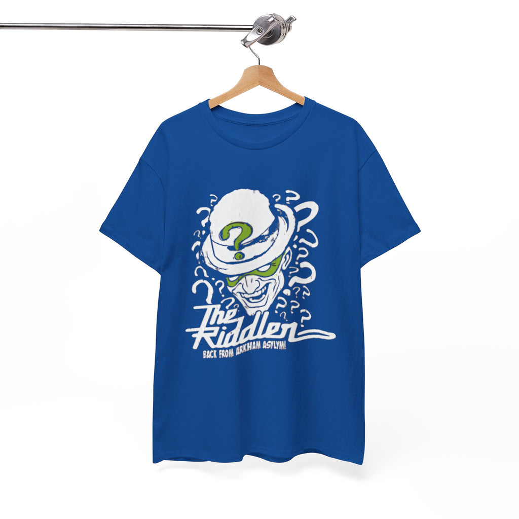 The Riddler T-Shirt – Vintage DC Batman Villain Graphic Tee | Gotham Puzzle Design