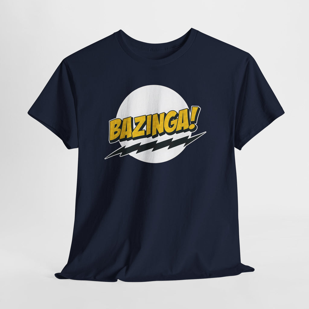 Flash Parody: A fan tribute Unisex T-shirt - DC Flash logo with Sheldon's catchphrase "Bazinga!"