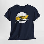 Flash Parody: A fan tribute Unisex T-shirt - DC Flash logo with Sheldon's catchphrase "Bazinga!"