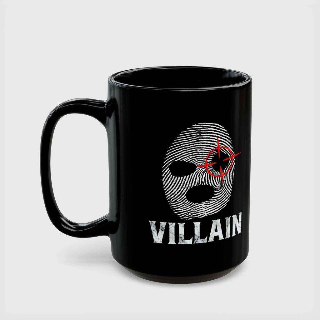 Villain Fingerprint Balaclava Target Anti-Hero Coffee Mug