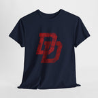 Marvel Daredevil movie Logo T‑Shirt — Distressed DD Superhero  unisex Tee