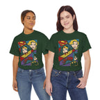 DC Girls Superhero Collage T‑Shirt — Wonder Woman, Supergirl & Batgirl Comic Tee