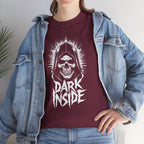 Dark Inside Skull Graphic T-Shirt — Gothic Halloween Alternative Tee