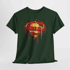 Superman Graffiti Dripping S Shield Black Unisex T-Shirt