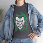 Joker Smile Graphic T-Shirt – Dark Villain Green Grin Unisex Tee