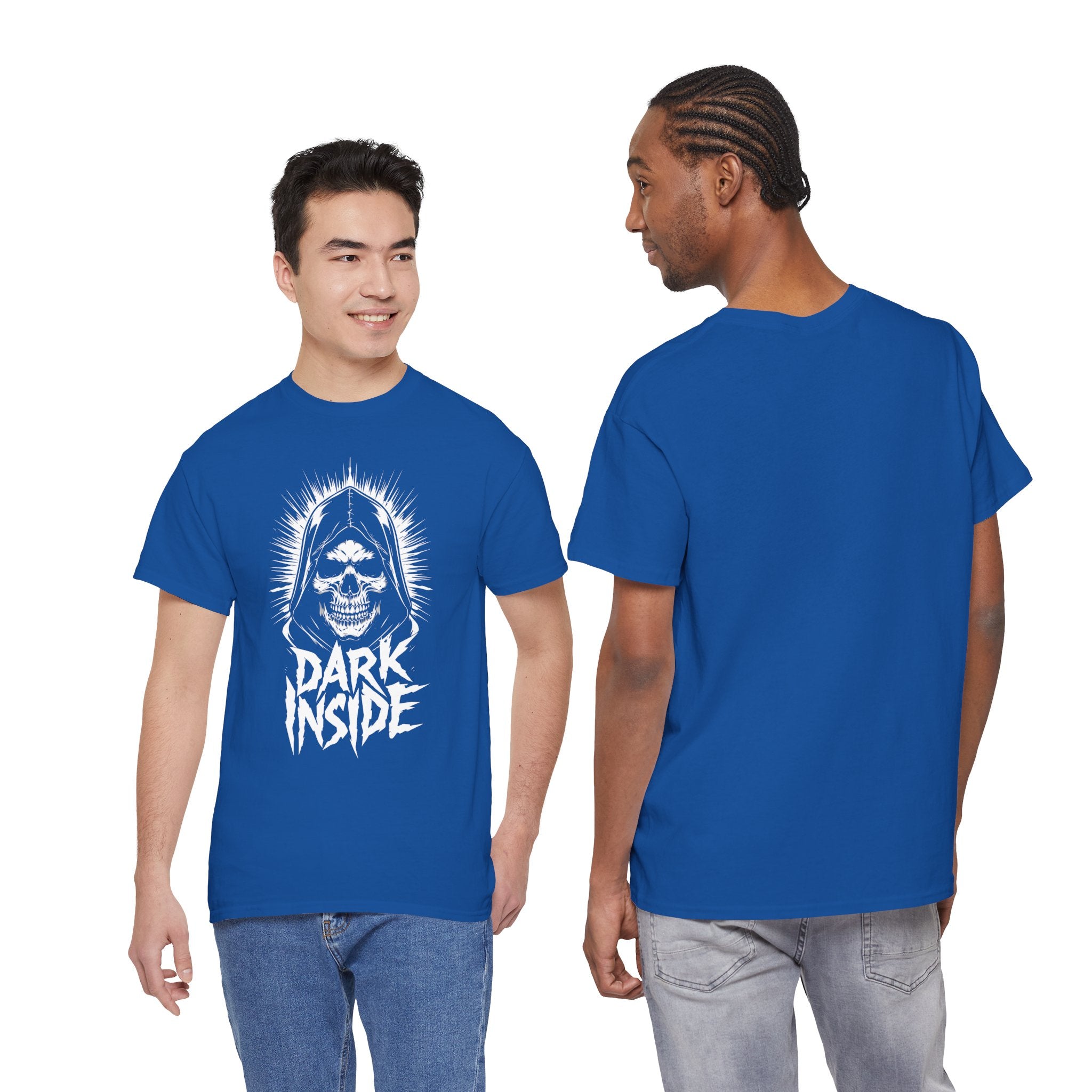 Dark Inside Skull Graphic T-Shirt — Gothic Halloween Alternative Tee