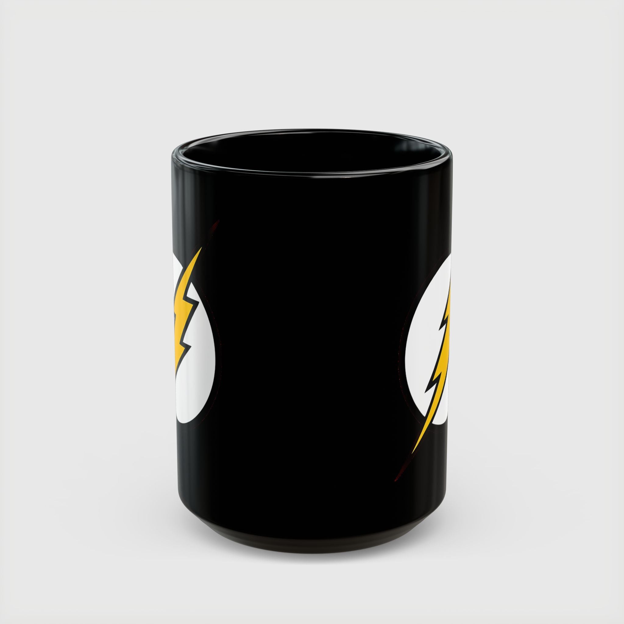 The Flash Lightning Bolt Ceramic Mug - Barry Allen DC Comics Black Coffee Cup 11oz & 15oz