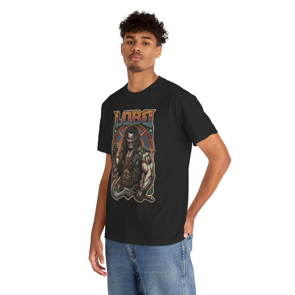 Lobo Warrior Graphic Tee – Jason Momoa’s DCU Czarnian Bounty Hunter T‑Shirt