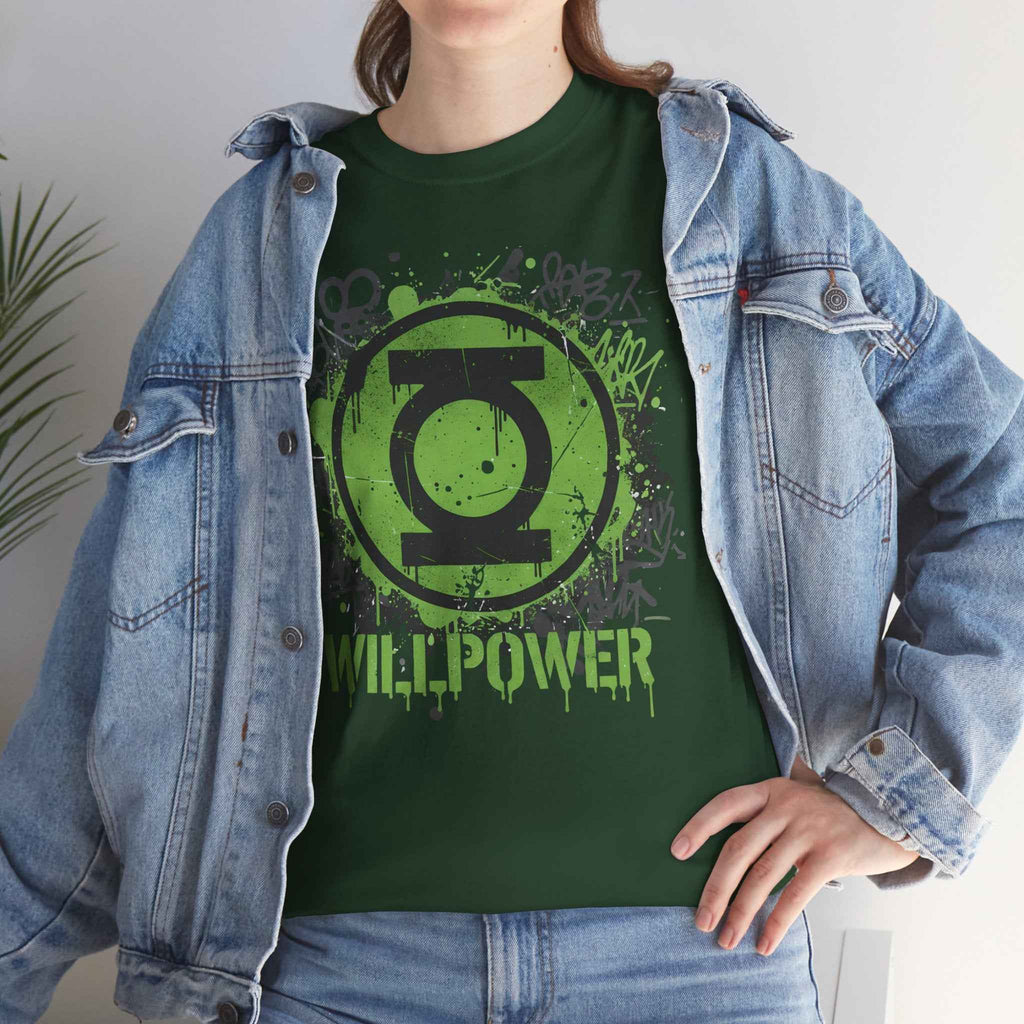 Green Lantern Willpower Graffiti Splatter Unisex T-shirt