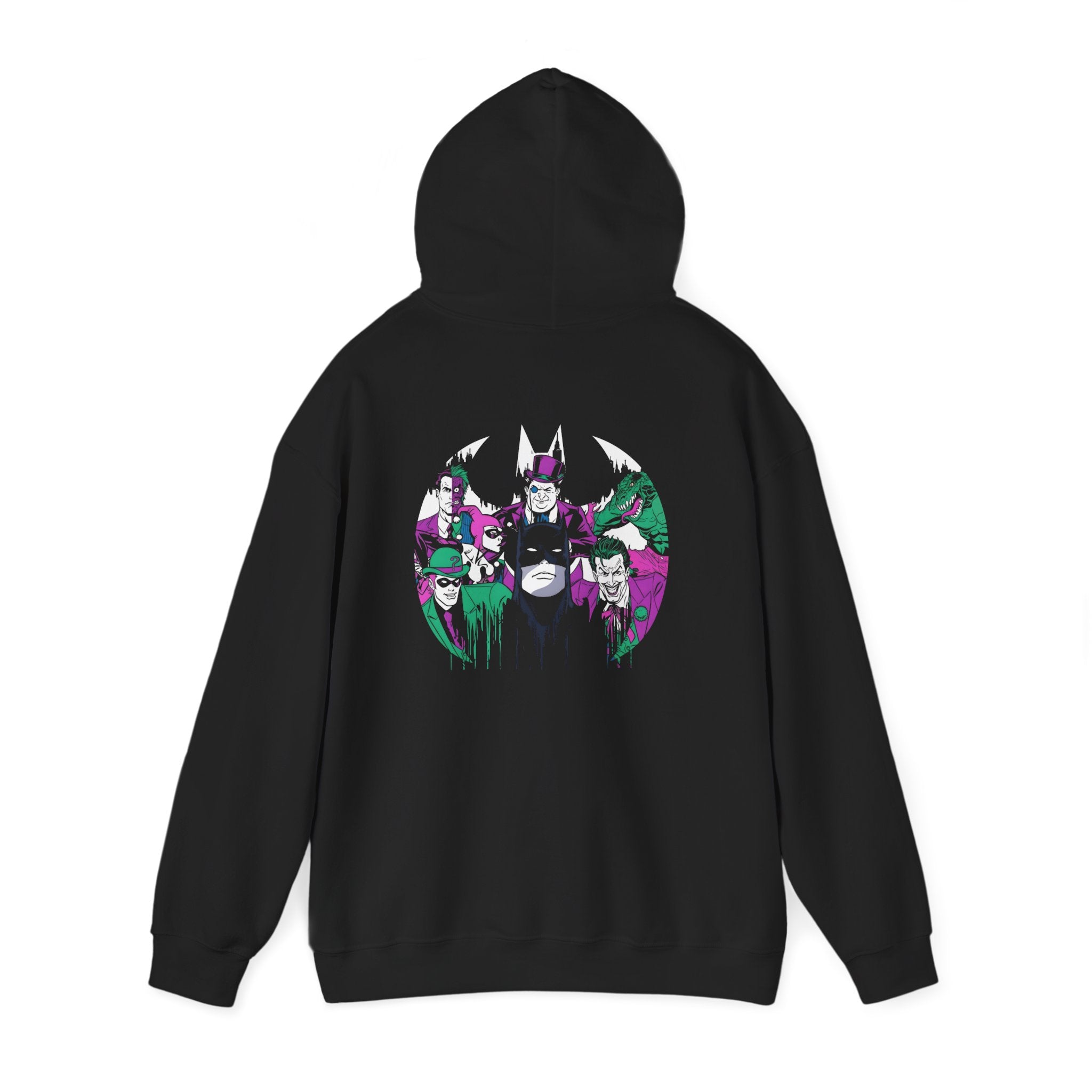 Batman Villains Emblem Hoodie — Gotham Darkness Vs Batman Sweatshirt