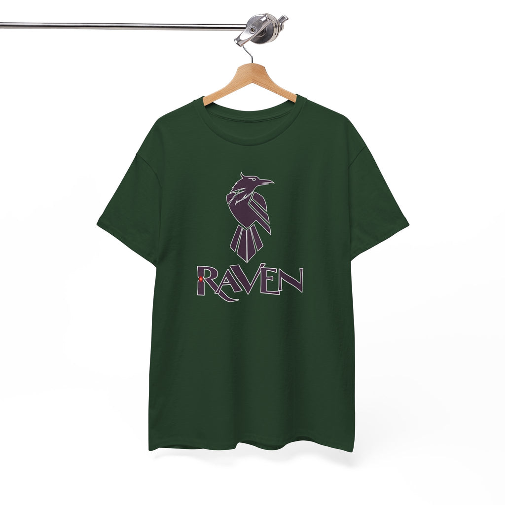 Teen Titans Raven Graphic Tee — Purple Geometric Raven Shirt
