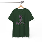 Teen Titans Raven Graphic Tee — Purple Geometric Raven Shirt