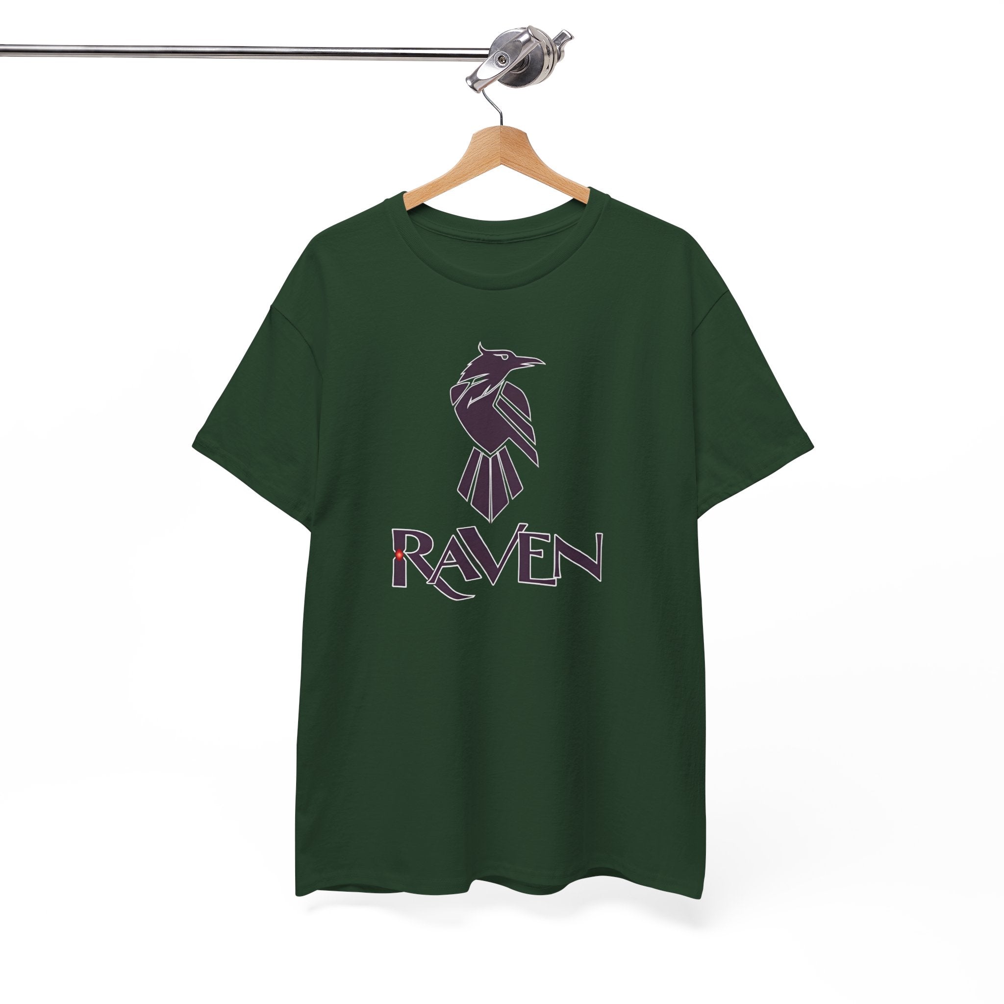 Teen Titans Raven Graphic Tee — Purple Geometric Raven Shirt