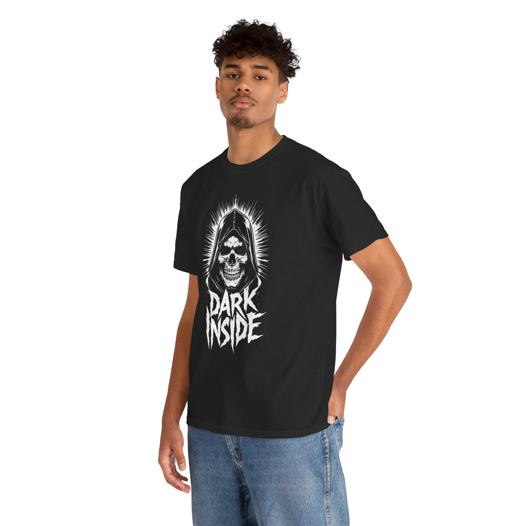 Dark Inside Skull Graphic T-Shirt — Gothic Halloween Alternative Tee