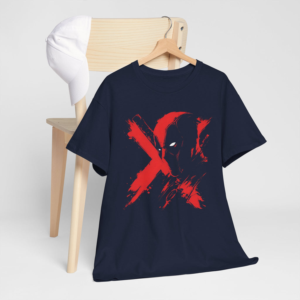 Deadpool Marvel Rivals Graphic Tee — Red X Masked Wade Wilson T-shirt