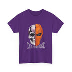 DC Deathstroke Skull Graphic T-Shirt — Slade Wilson Half-Mask Tee