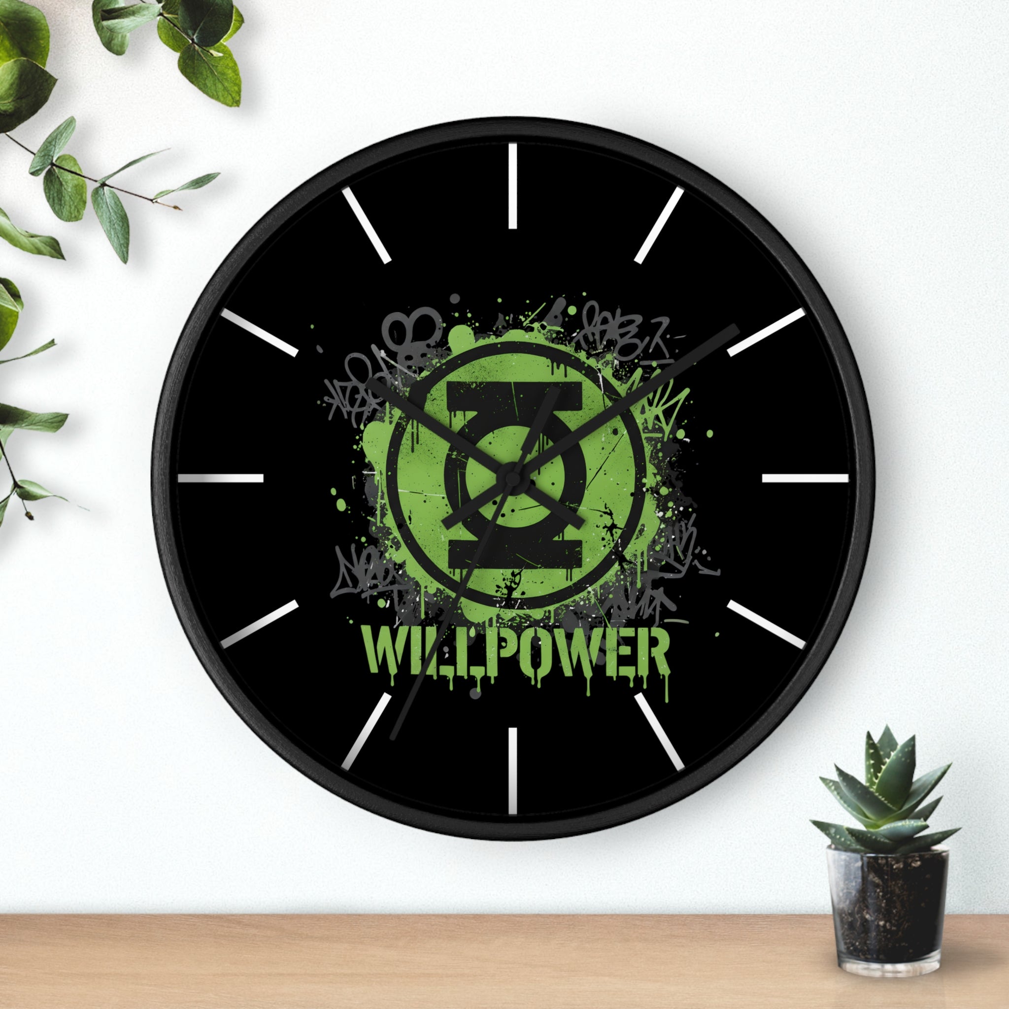 Green Lantern Logo Wall Clock — Hal Jordan Green Lantern Decor