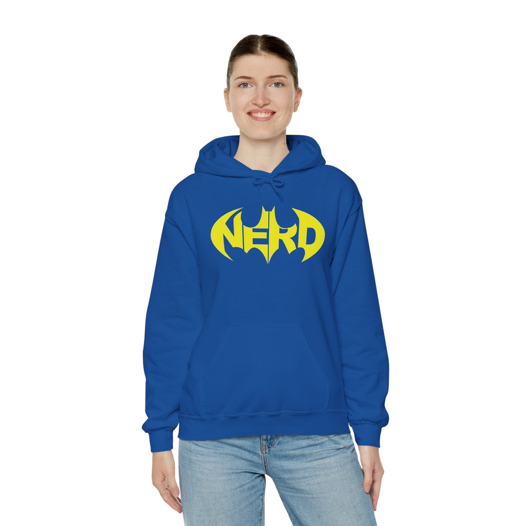 Nerd Batman Yellow Graphic Unisex Streetwear Hoodie