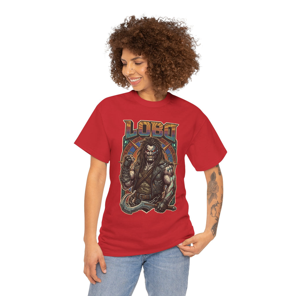 Lobo Warrior Graphic Tee – Jason Momoa’s DCU Czarnian Bounty Hunter T‑Shirt