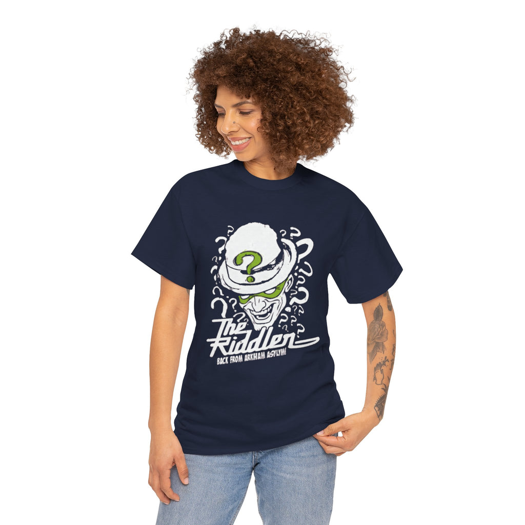 The Riddler T-Shirt – Vintage DC Batman Villain Graphic Tee | Gotham Puzzle Design
