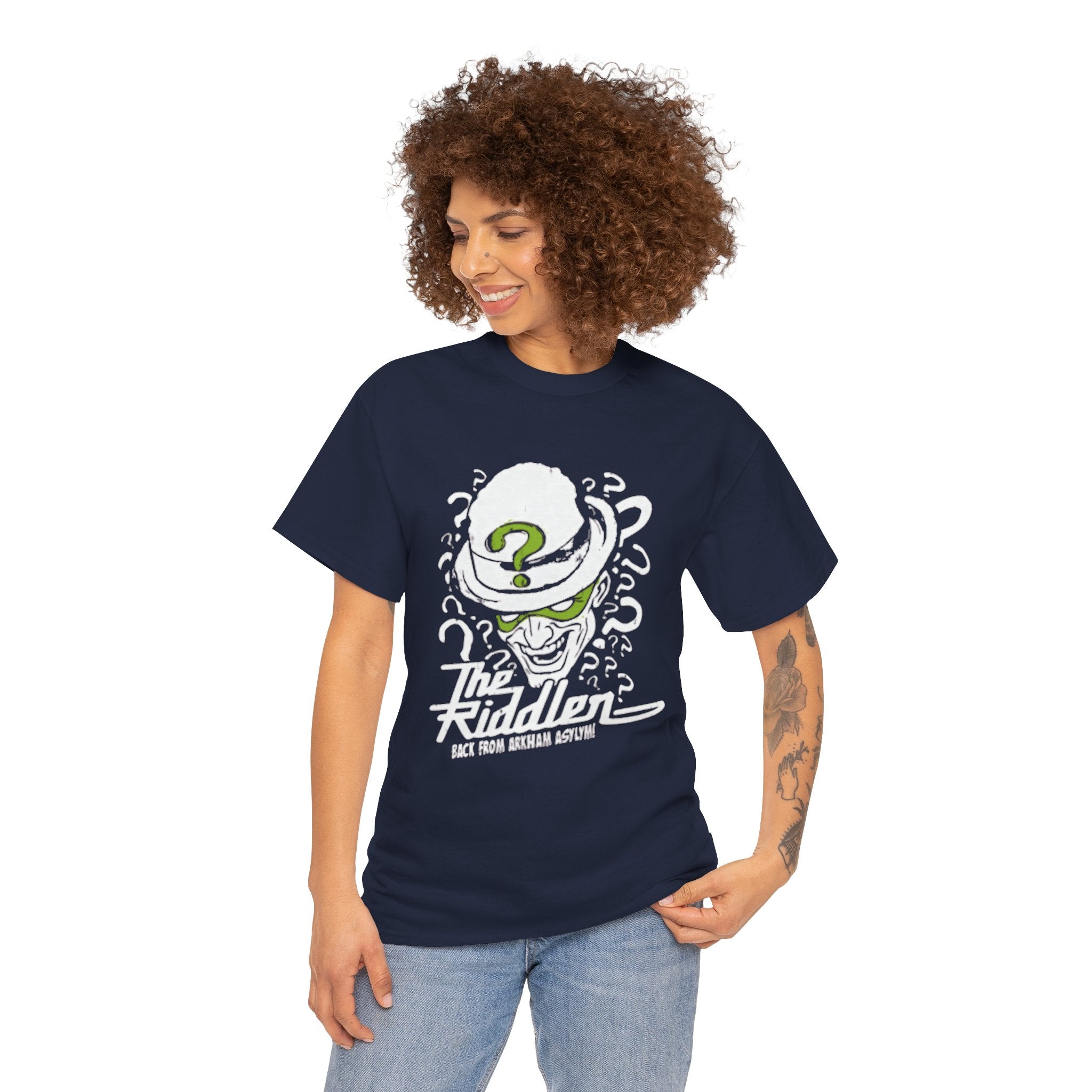 The Riddler T-Shirt – Vintage DC Batman Villain Graphic Tee | Gotham Puzzle Design