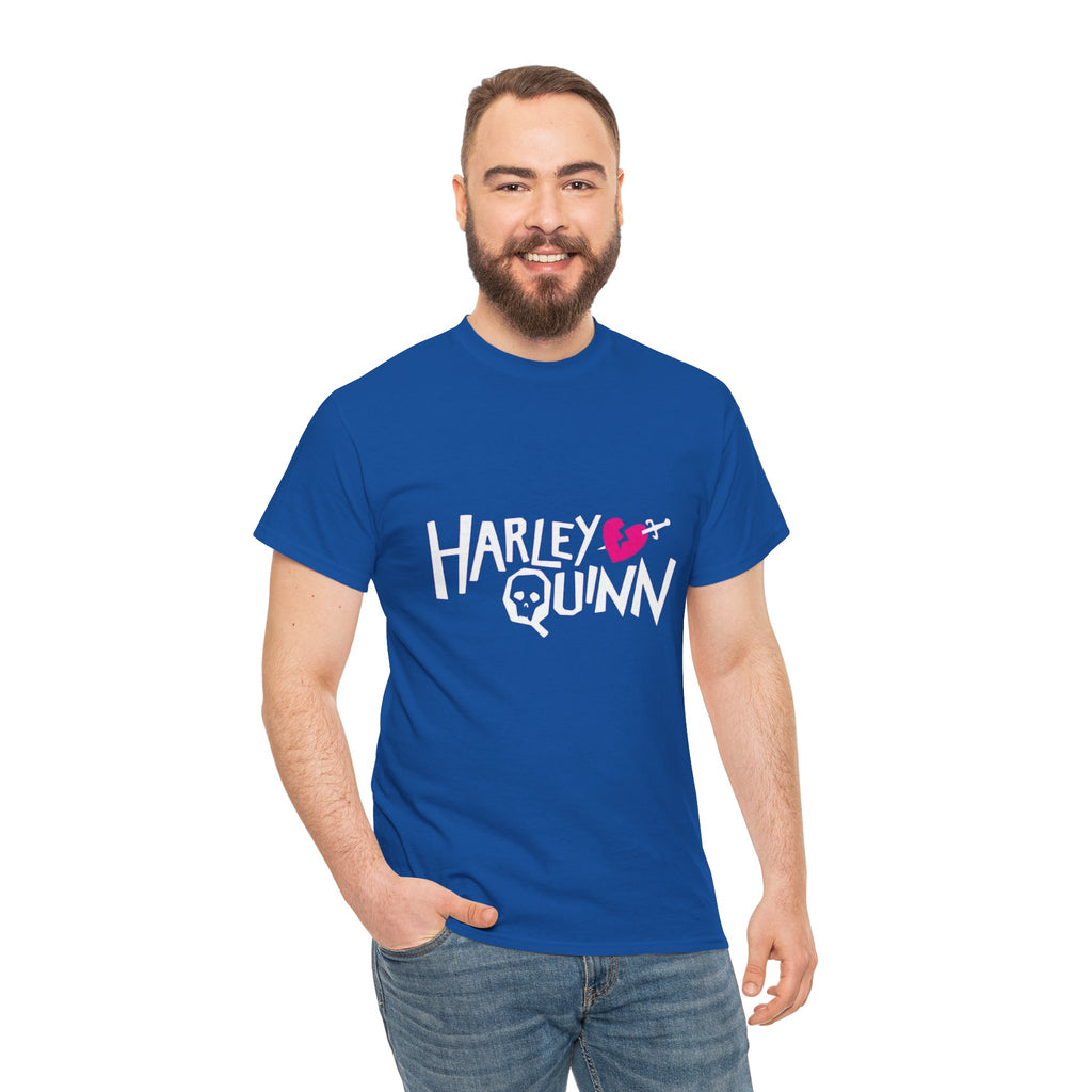 Harley Quinn Skull Heart Shirt – DC Comics Villain Graphic Tee