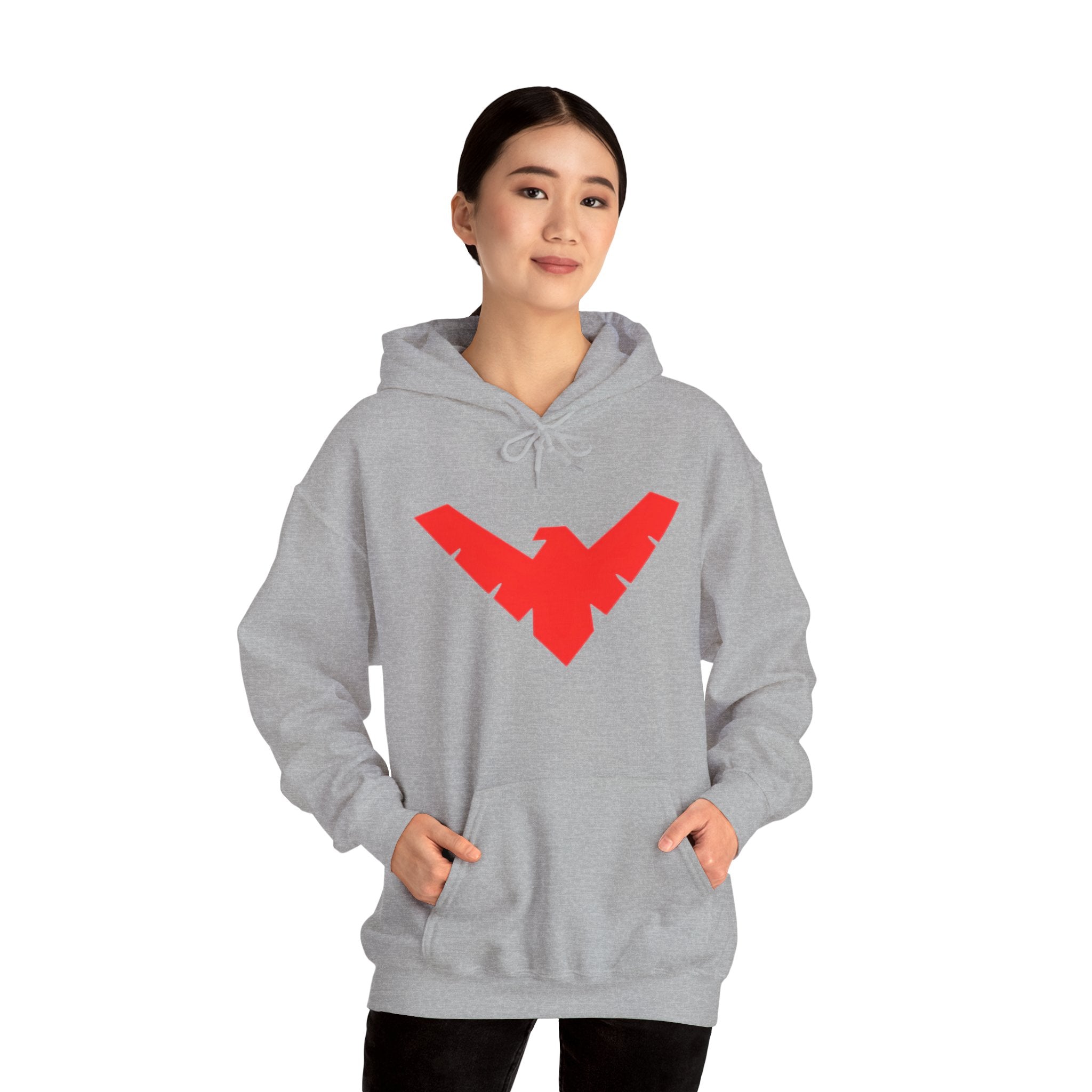 Nightwing Red Emblem Hoodie — DC New 52 Comic Logo Sweatshirt