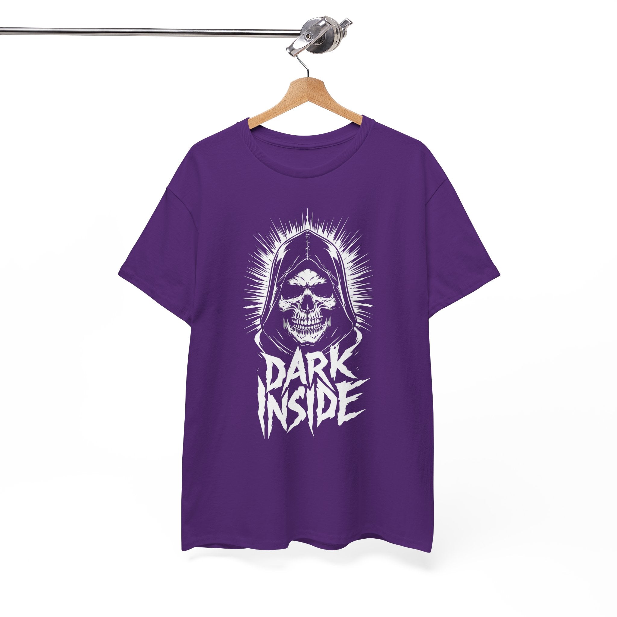 Dark Inside Skull Graphic T-Shirt — Gothic Halloween Alternative Tee