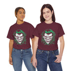 Joker Smile Graphic T-Shirt – Dark Villain Green Grin Unisex Tee