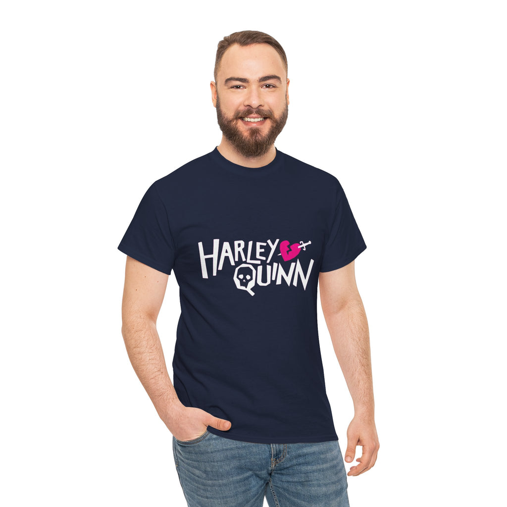 Harley Quinn Skull Heart Shirt – DC Comics Villain Graphic Tee