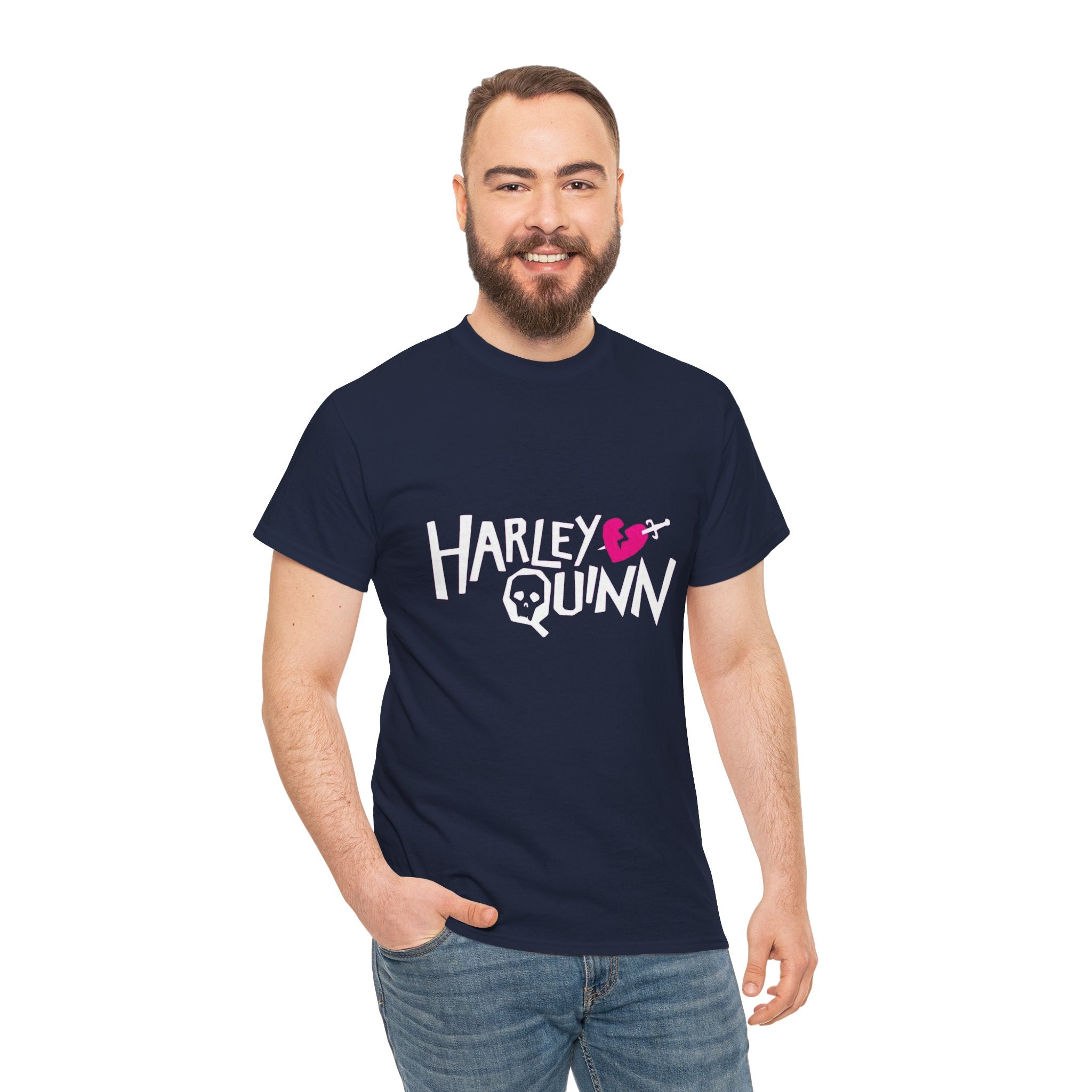 Harley Quinn Skull Heart Shirt – DC Comics Villain Graphic Tee