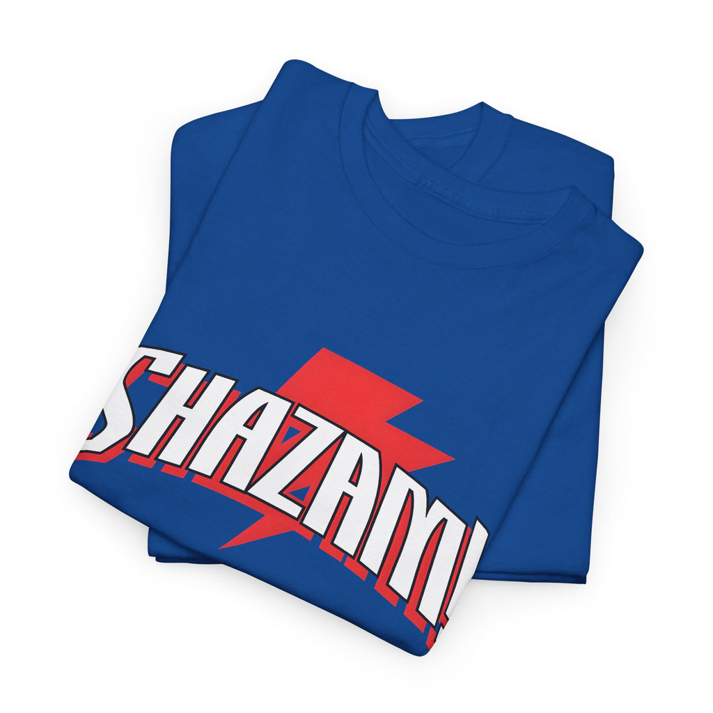 Shazam! Lightning Logo T-Shirt — Retro Comic Superhero Tee